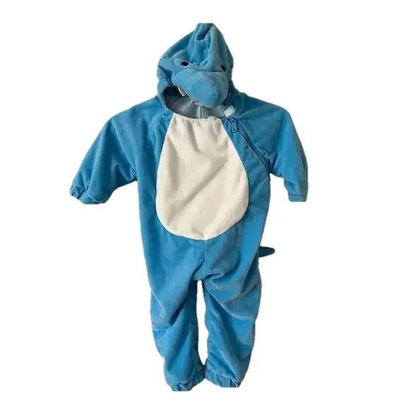 Baby Shark Halloween Costume 6-12 month so cute great condition blue white‎ - Picture 2 of 5